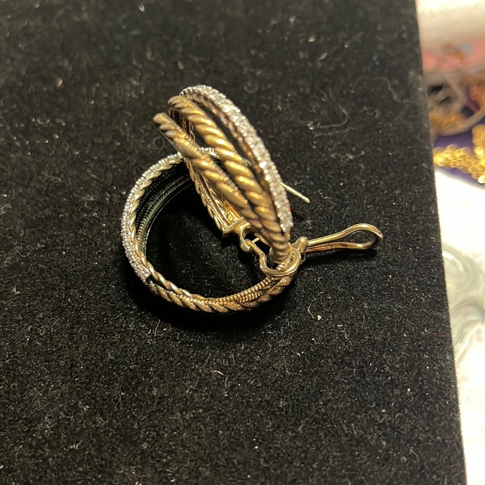 vintage Judith  Ripka hoops earrings